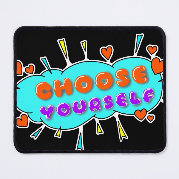 Item preview, Choose Yourself – Fun Retro Pop Art Motivational Typography with Hearts designed and sold by Asiyat.
