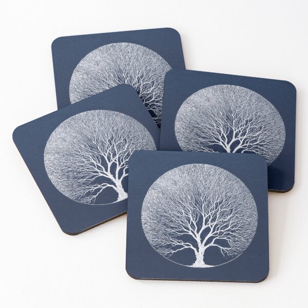 Item preview, Circle with tree on dark bg designed and sold by anytka.