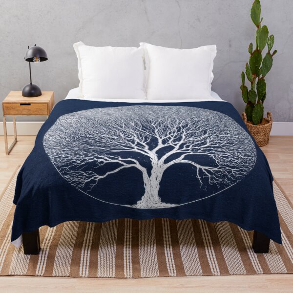 Item preview, Circle with tree on dark bg designed and sold by anytka.