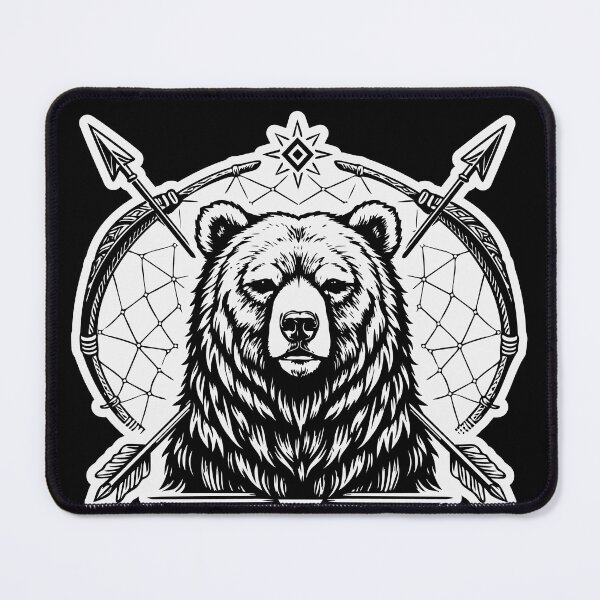 Item preview, Grizzly Bear Spirit - Native American Tribal Totem Art designed and sold by Totemica.
