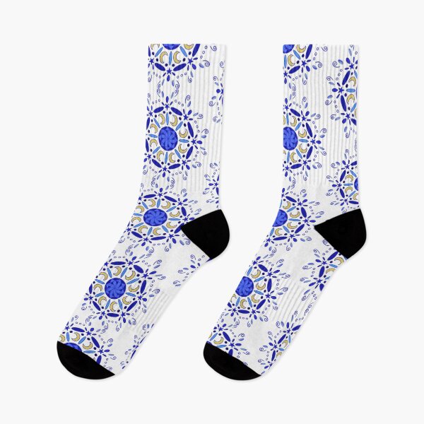 Item preview, Blue and yellow celestial design designed and sold by SoaringMoon.