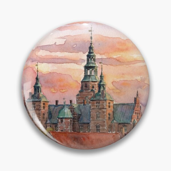 Item preview, Copengagen - Rosenborg Slot ( Rosenborg Castle) Watercolor designed and sold by Gene Lvov.