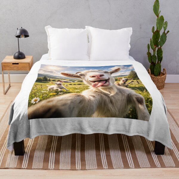 Item preview, Goat Selfie – Funny Farm Animal Photo Design designed and sold by Falconwolf.