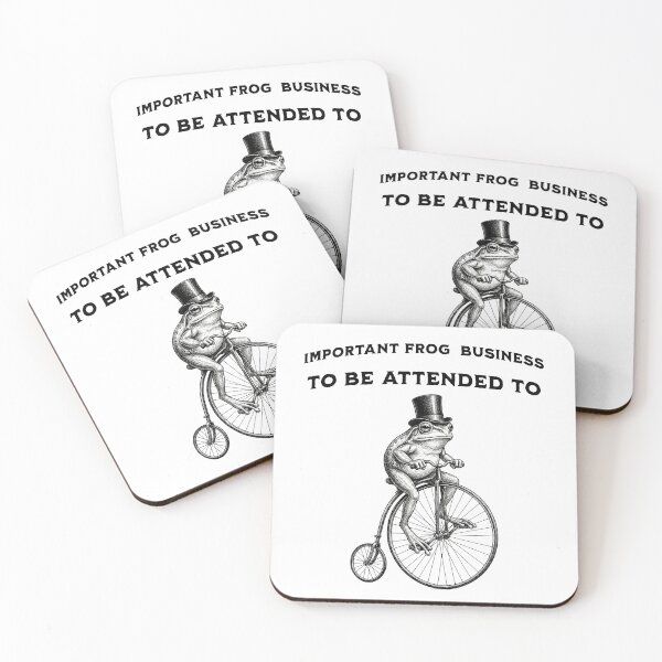 Item preview, Important Frog Business Penny Farthing Tophat Frog Shirt designed and sold by rvanderveken.