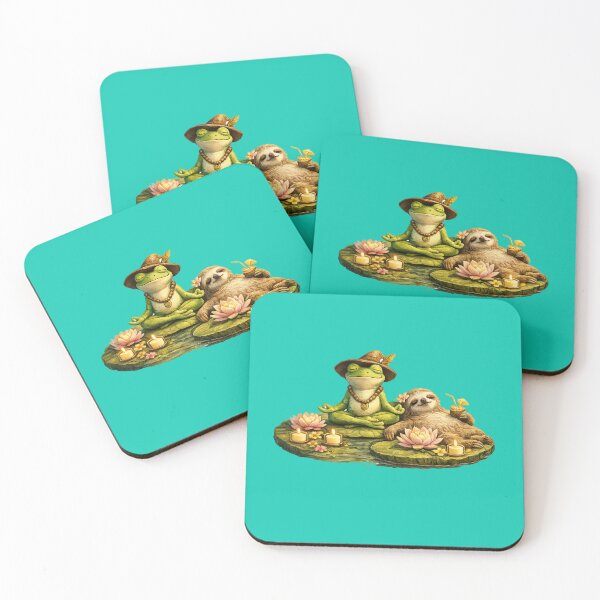 Item preview, Frog and sloth at peace designed and sold by FroggyOnly.