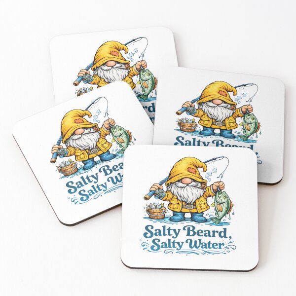 Item preview, Salty Beard, Salty Water – Bearded Saltwater Fisherman Gnome Illustration designed and sold by SaltyLinesOut.