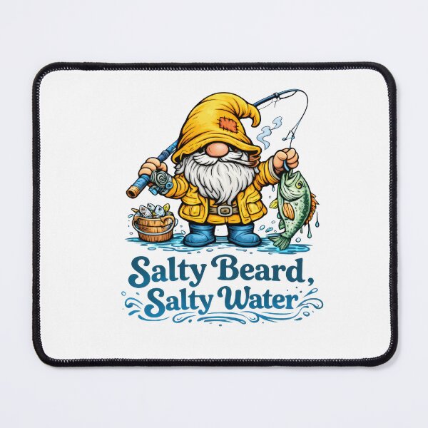 Item preview, Salty Beard, Salty Water – Bearded Saltwater Fisherman Gnome Illustration designed and sold by SaltyLinesOut.