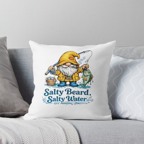 Item preview, Salty Beard, Salty Water – Bearded Saltwater Fisherman Gnome Illustration designed and sold by SaltyLinesOut.