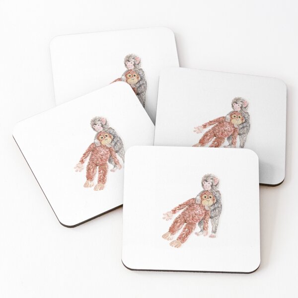 Item preview, Cute Punch and Monkey friend Painting  designed and sold by hartistDesign.