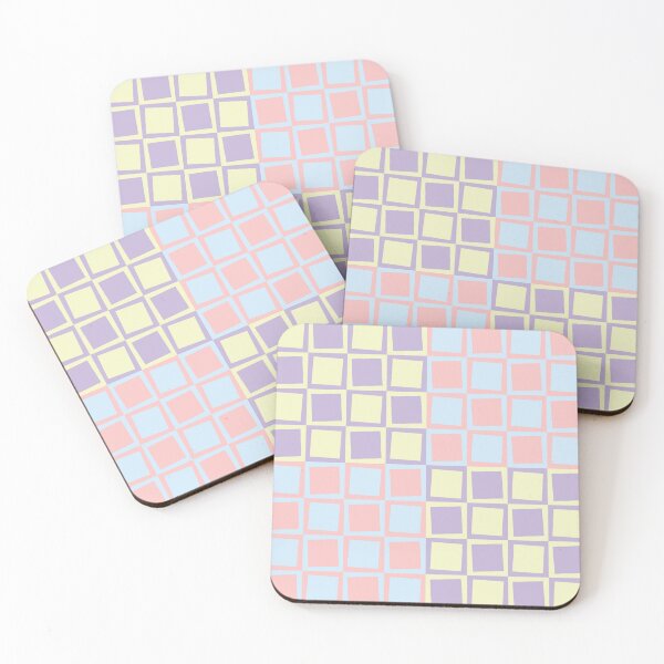 Item preview, Pastel Rotated Square Grid Pattern designed and sold by Arturo Daniel Garcia Palomo.
