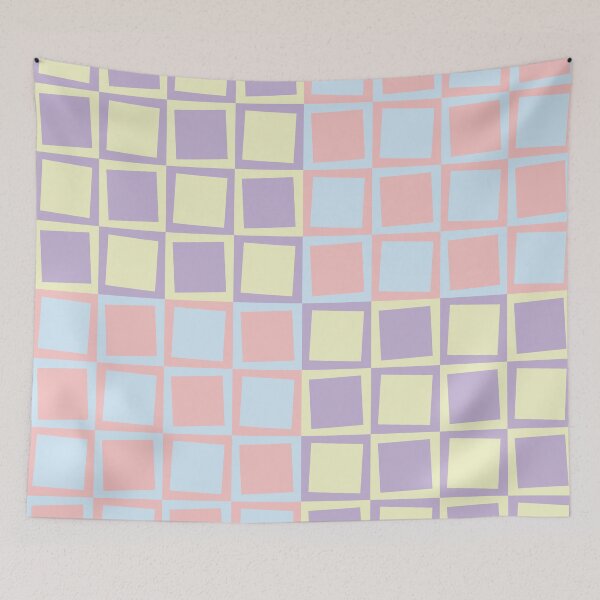 Item preview, Pastel Rotated Square Grid Pattern designed and sold by Arturo Daniel Garcia Palomo.