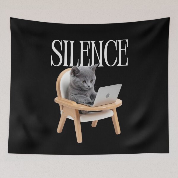 Item preview, Quiet, kitten, working designed and sold by PatronesKawai.