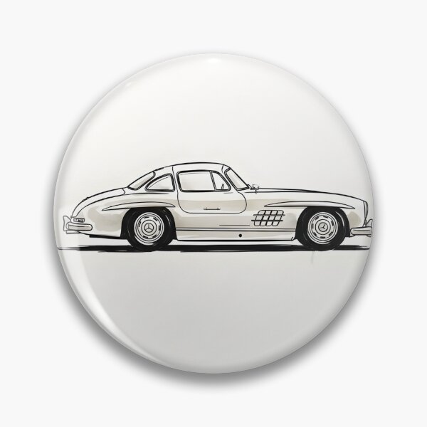 Item preview, Mercedes-Benz 300 SL Gullwing Poster Classic Mercedes Sports Car Art designed and sold by Motorline44.