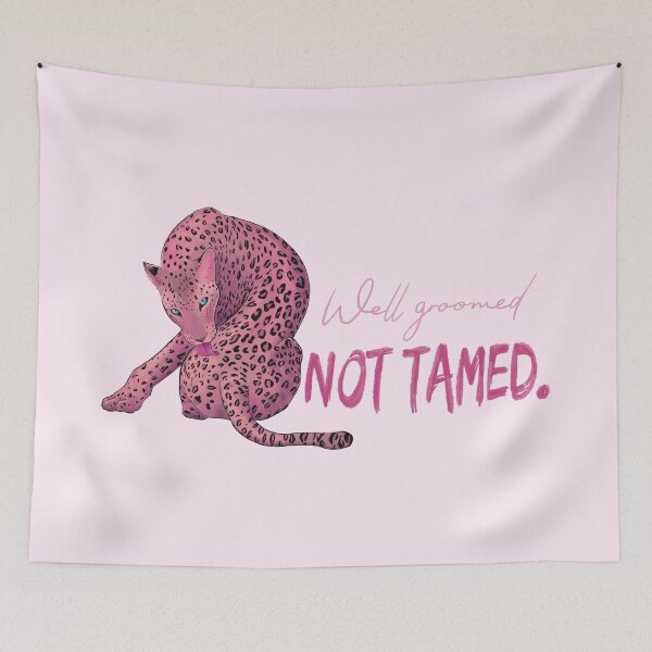 Item preview, Well Groomed Not Tamed Pink Leopard Art designed and sold by art-injoy.