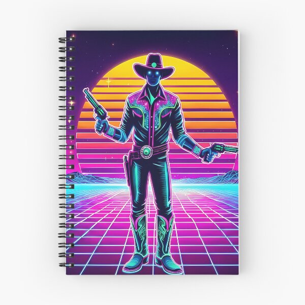Item preview, Neon Retro Galaxy - Cosmic Cowboy designed and sold by Art-Arcade6.
