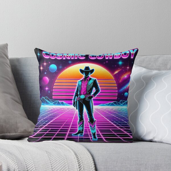Item preview, Neon Retro Galaxy - Cosmic Cowboy designed and sold by Art-Arcade6.