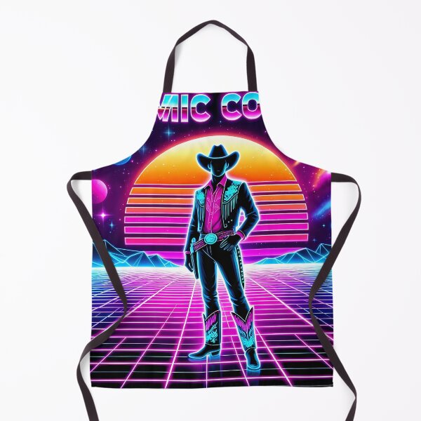 Item preview, Neon Retro Galaxy - Cosmic Cowboy designed and sold by Art-Arcade6.