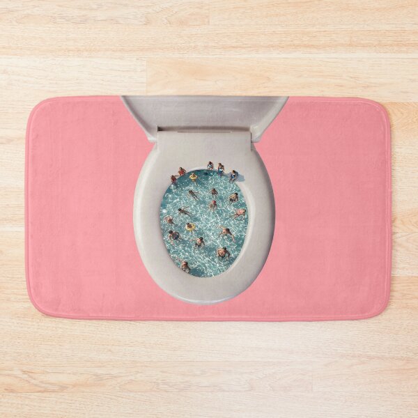 Artikelvorschau, Surreales Pool In Toilette Humor Illustration entworfen und verkauft von Kunst&Kontrast.