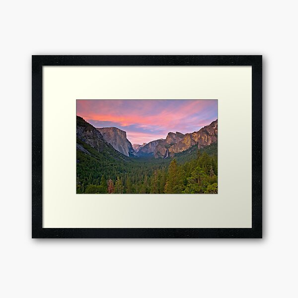 Yosemite Valley Spring Framed Art Print