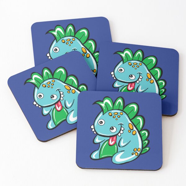 Item preview, Buster The Dinosaur with navy background  designed and sold by missmann.