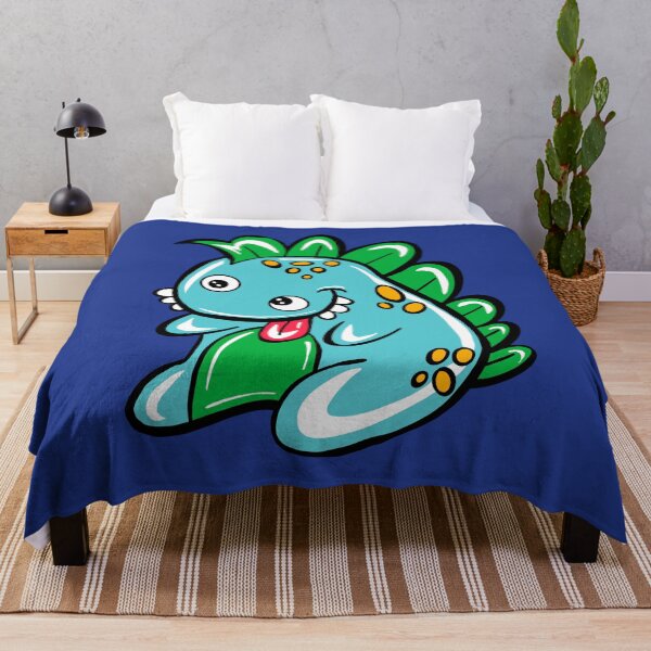 Item preview, Buster The Dinosaur with navy background designed and sold by missmann.
