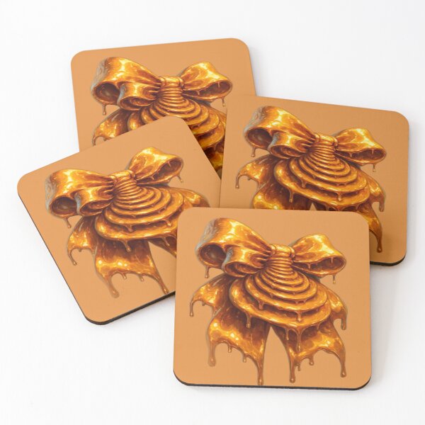 Item preview, multiplied golden gift bow designed and sold by Ecosetereos.