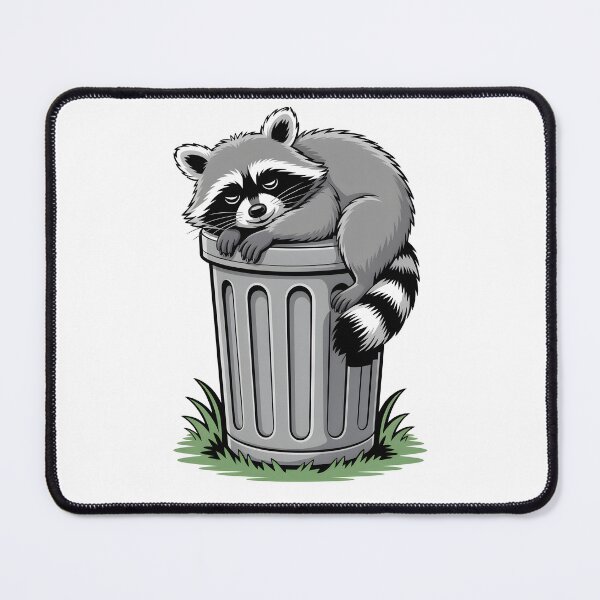 Item preview, Raccoon Sleeps on a Trashcan designed and sold by Museum Of Non-Existing Art.