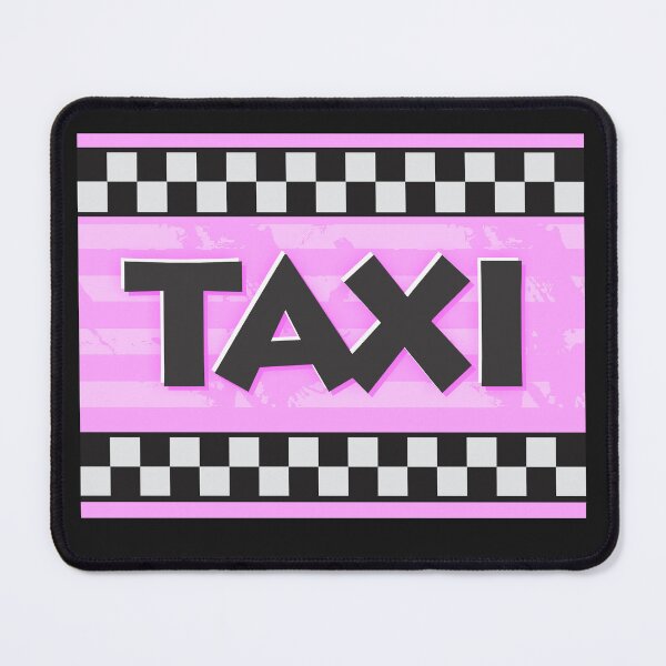 Item preview, Fun Pink Taxi Checkerboard designed and sold by DalePrestonArt.