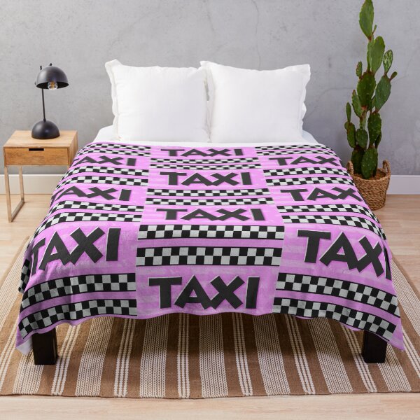 Item preview, Fun Pink Taxi Checkerboard designed and sold by DalePrestonArt.