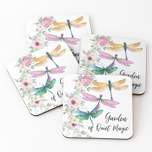Item preview, Watercolor Dragonflies & Floral Bouquet – Botanical Cottagecore Illustration designed and sold by ArcticFoxStudio.