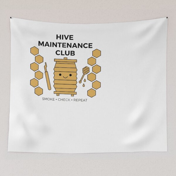 Item preview, Cute Hive Maintenance Club Beekeeper Honeycomb Design designed and sold by JMDesignHub.