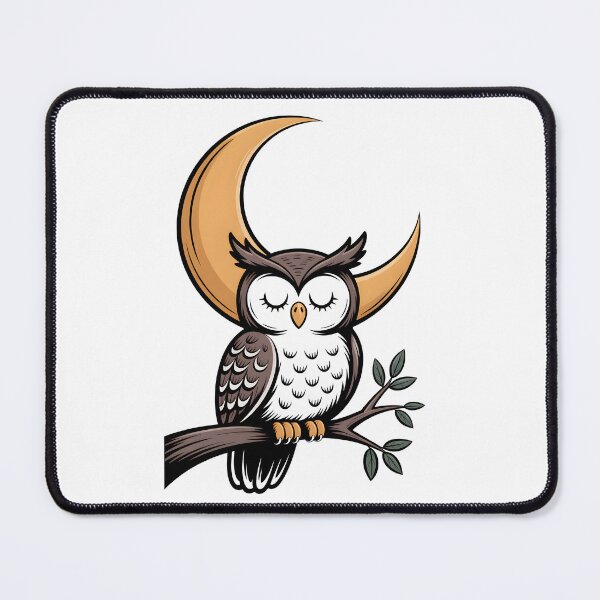Item preview, Owl Sleeps in a Tree at night designed and sold by Museum Of Non-Existing Art.