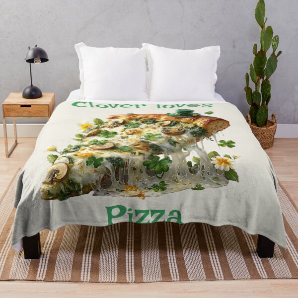 Item preview, Clover Loves Pizza Shamrock St Patrick’s Day Feast designed and sold by MythicCotton.