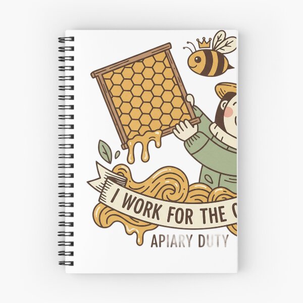 Item preview, I Work For The Queen Apiary Duty Beekeeper Honeybee designed and sold by JMDesignHub.