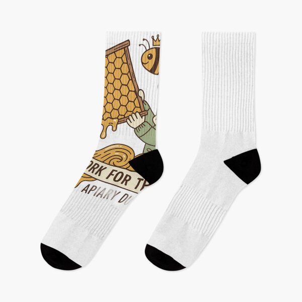 Item preview, I Work For The Queen Apiary Duty Beekeeper Honeybee designed and sold by JMDesignHub.