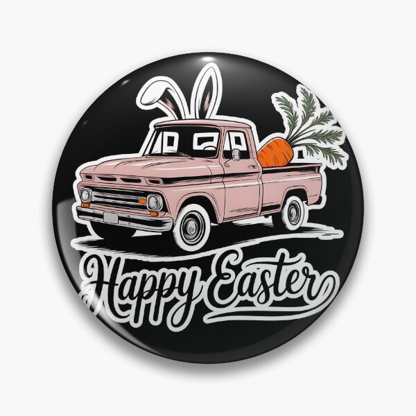 Item preview, Happy Easter Bunny Vintage Truck designed and sold by ArcticFoxStudio.