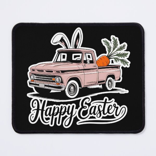 Item preview, Happy Easter Bunny Vintage Truck designed and sold by ArcticFoxStudio.