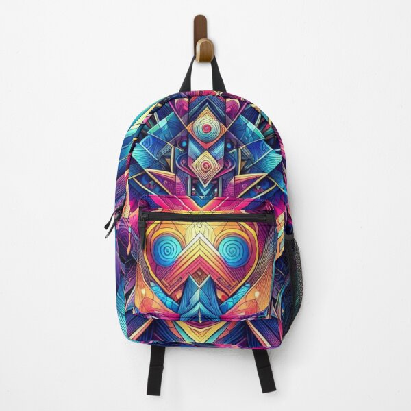 Item preview, Vibrant Psychedelic Mandala – Colorful Geometric Abstract Art designed and sold by Dogandesighn.