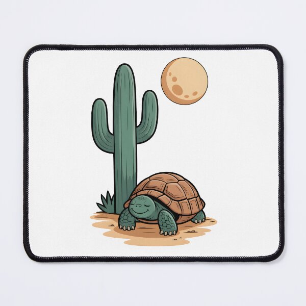 Item preview, Tortoise Sleeps under a cactus at night designed and sold by Museum Of Non-Existing Art.