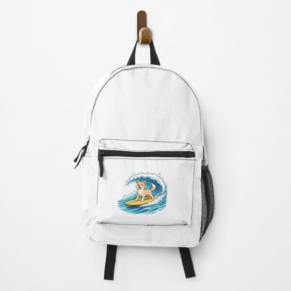 Item preview, Dog on surfboard Surfing Wave designed and sold by SOUFIANE1991.