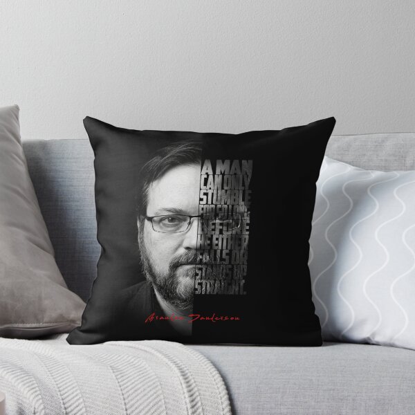 Item preview, Brandon Sanderson Split Face Quote Poster designed and sold by Enea Kelo.