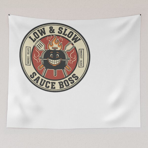 Item preview, Low & Slow Sauce Boss BBQ Grill Master Smoker Vintage designed and sold by JMDesignHub.