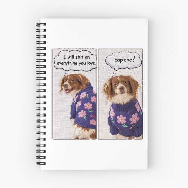 Item preview, Sassy Dog Threatens Everything You Love Capiche Mixed Media designed and sold by PopCultureArtShop.