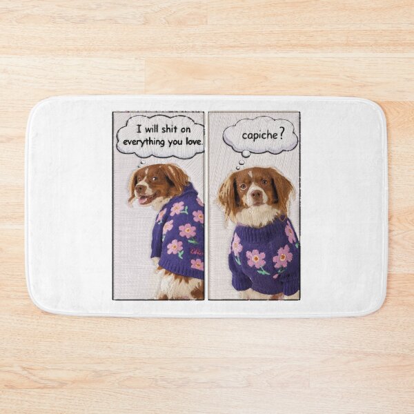 Item preview, Sassy Dog Threatens Everything You Love Capiche Mixed Media designed and sold by PopCultureArtShop.