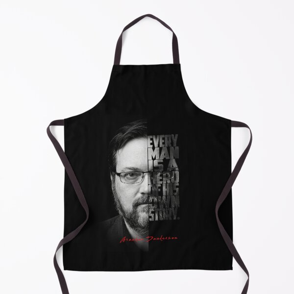 Item preview, Brandon Sanderson Split Face Quote Poster designed and sold by Enea Kelo.