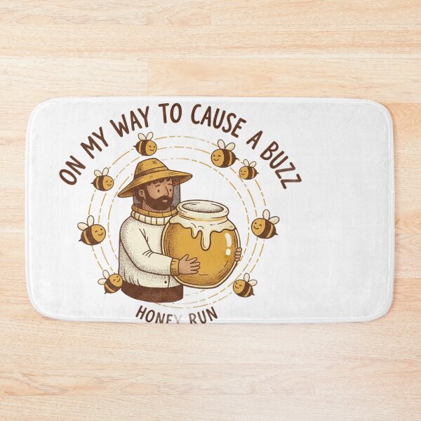 Item preview, On My Way To Cause A Buzz Honey Run Beekeeper designed and sold by JMDesignHub.