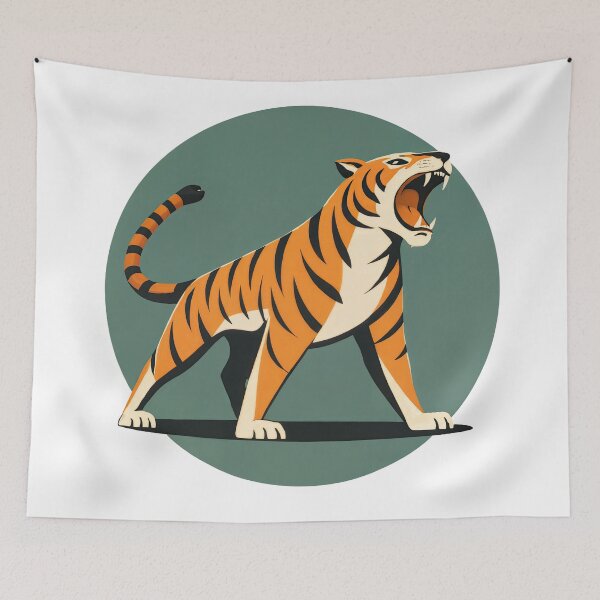 Item preview, Roaring Tiger – Bold Jungle Power designed and sold by ForeverPrintsOK.