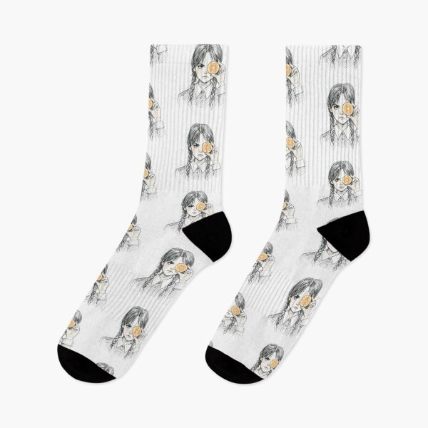 Item preview, GOTH GIRL WITH ORANGE SLICE designed and sold by LIS AND MELIVERSO.