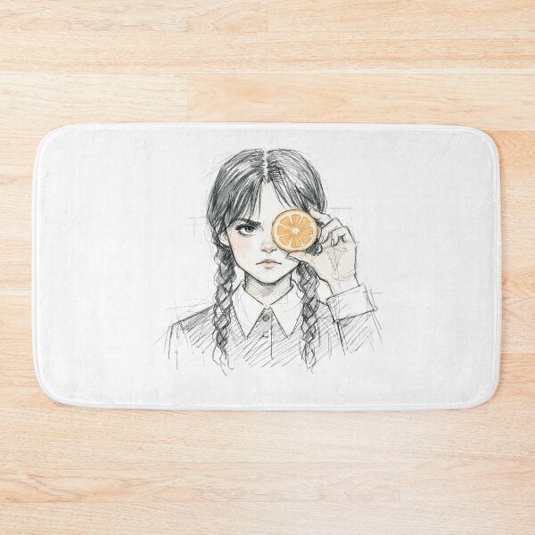 Item preview, GOTH GIRL WITH ORANGE SLICE designed and sold by LIS AND MELIVERSO.