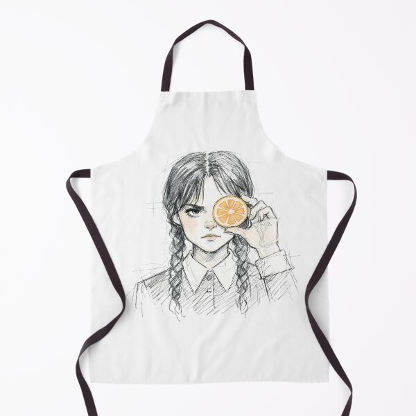 Item preview, GOTH GIRL WITH ORANGE SLICE designed and sold by LIS AND MELIVERSO.